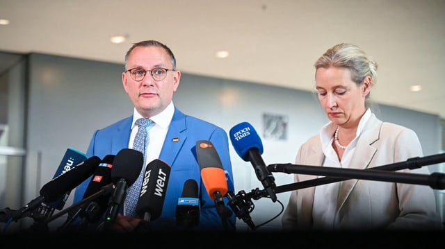 Tino Chrupalla und Alice Weidel