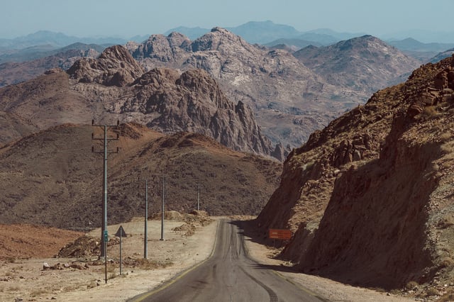 Landscape in Neom, Trojena, Saudi Arabia, on September 10, 2022.