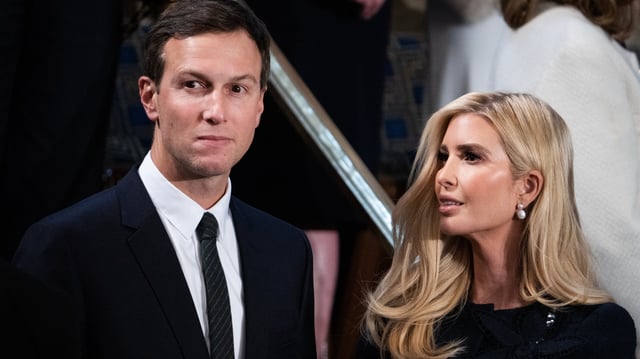 Jared Kushner and Ivanka Trump.
