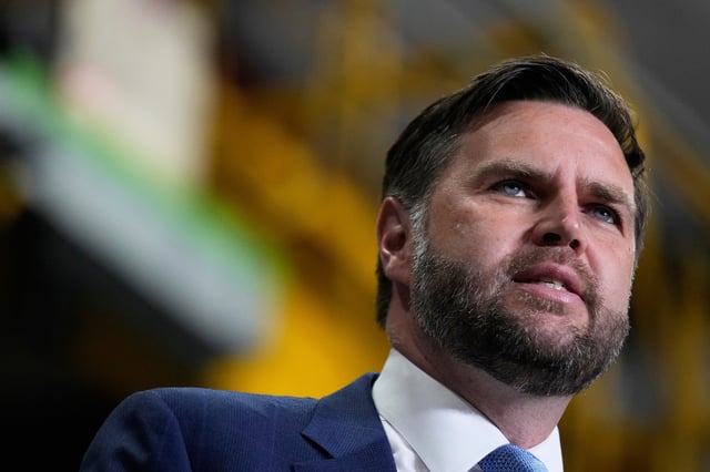 Vice President JD Vance speaks during a visit to ALTA Refrigeration Inc., Thursday, Aug. 21, 2025, in Peachtree City, Ga. (AP Photo/Brynn Anderson)