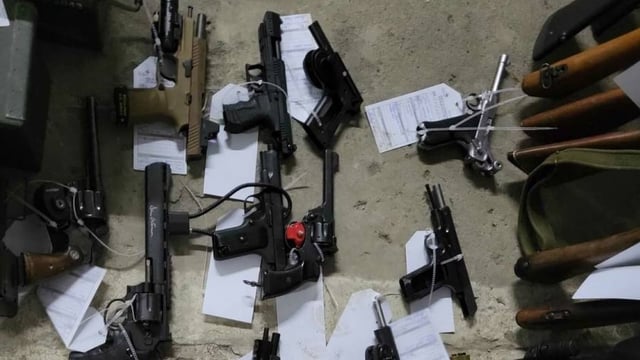 The RCMP said searches conducted in the Quebec City area in 2024 led to the seizure of 16 explosive devices, 83 firearms and accessories, approximately 11,000 rounds of ammunition of various calibres, nearly 130 magazines, four pairs of night-vision goggles and military equipment. 