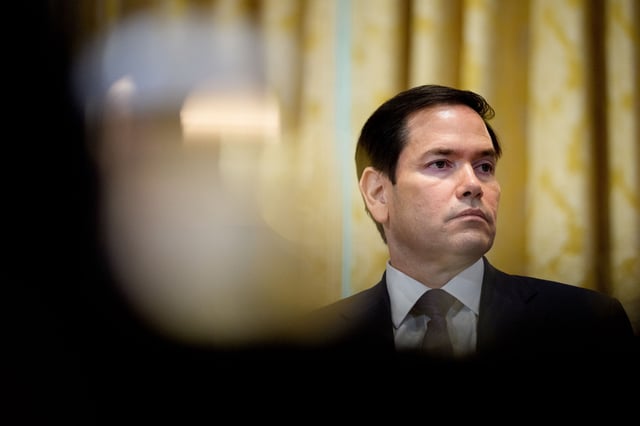 U.S. Secretary of State Marco Rubio attends a Cabinet Meeting with U.S. President Donald Trump at at the White House on July 08, 2025 in Washington, DC.