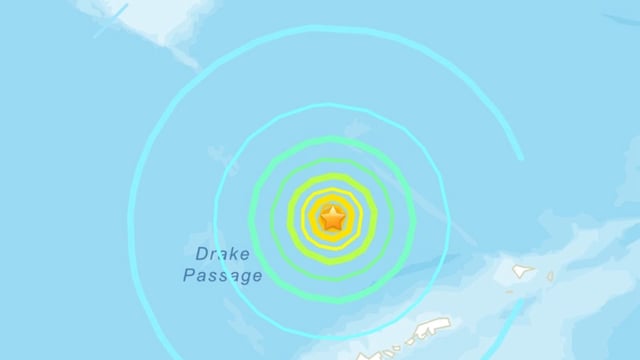 An earthquake hit the Drake Passage on Thursday