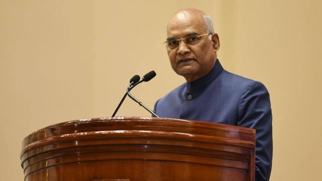 Former President Ram Nath Kovind. (Vipin Kumar/HT File Photo)