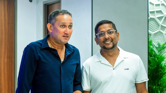 Mumbai: BCCI selection committee Chairman Ajit Agarkar with committee member Shiv Sunder Das during a press conference to announce the Indian squad for the upcoming five-match Test cricket series against England, in Mumbai, Saturday, May 24, 2025. (PTI Photo)(PTI05_24_2025_000091B)