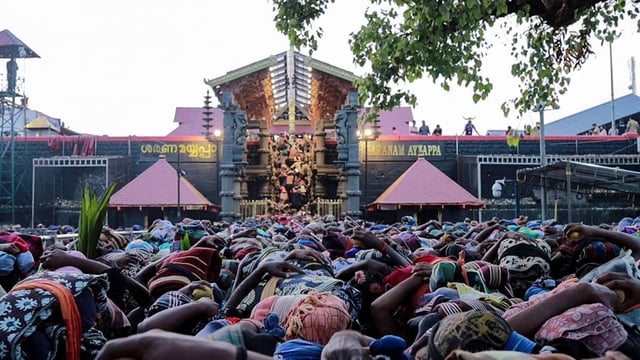 Devotees throng Kerala’s Sabarimala temple, dedicated to the god Ayyappa | ANI