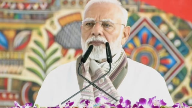 PM Modi in Gayaji (Photo Credits: IANS)