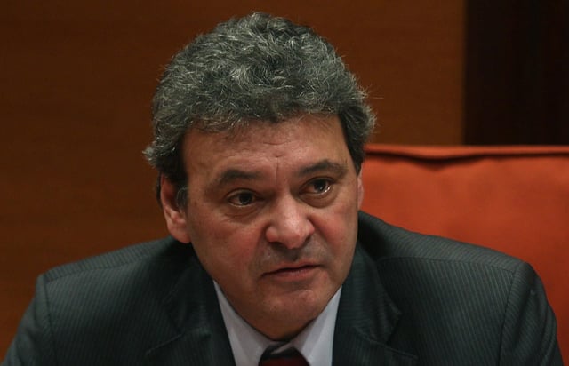 El comunicador Eduard Berraondo, en una intervención en el Parlament cuando era consejero de la CCMA