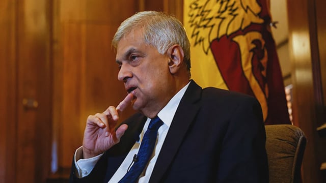 Former Sri Lankan President Ranil Wickremesinghe (photo:Reuters/ANI)