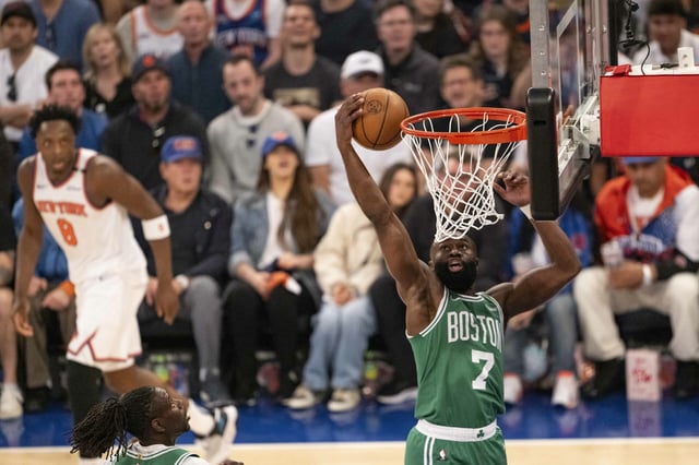 NBA-Star Jaylen Brown spielt bei den Boston Celtics.