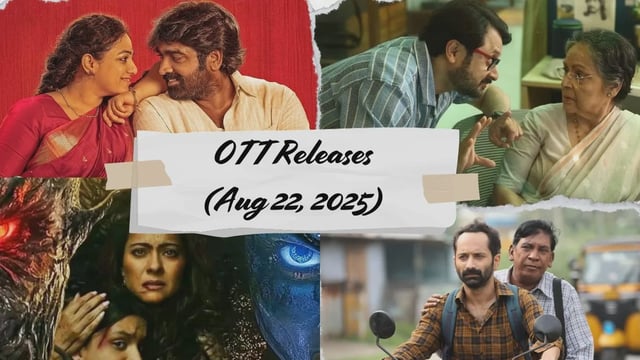 Ott Releases Today (August 22, 2025)