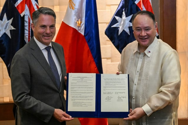 The Philippines and Australia said they plan to sign a new pact to boost Manila's military infrastructure