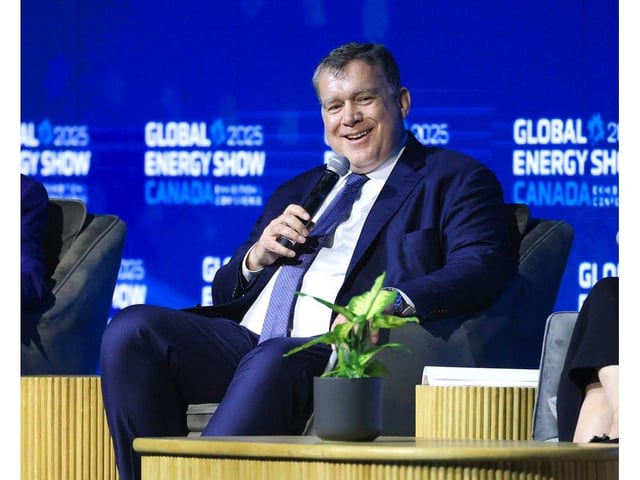 Cenovus Energy president and CEO Jon McKenzie takes part in a panel discussion during the Global Energy Show in Calgary on Tuesday, June 10, 2025. 
Gavin Young/Postmedia

,