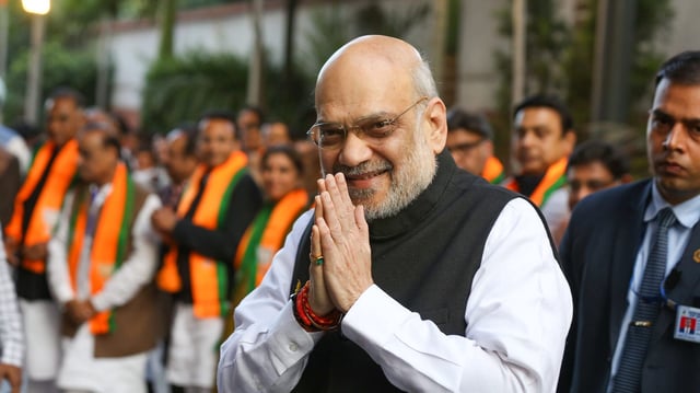 File Photo of Union Home Minister Amit Shah at BJP HQ | Suraj Singh Bisht | ThePrint