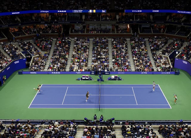 Tennis - U.S. Open - Flushing Meadows, New York, United States - August 20, 2025 General view of the arena during a match REUTERS/Mike Segar/File Photo