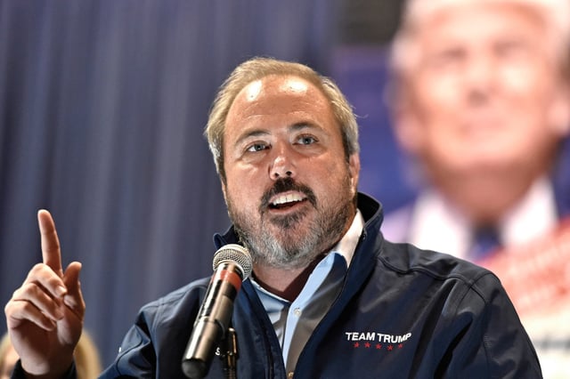 Joe Gruters gives a victory speech after winning his first full term in Florida Senate District 23 in Sarasota, Fla., on Nov. 3, 2020.