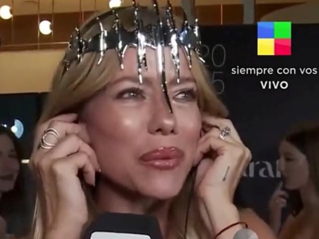 Nicole Neumann se incomodó cuando le preguntaron por Fabián Cubero. Captura TV