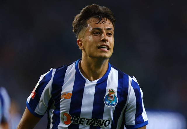 Soccer Football - Primeira Liga - FC Porto v Gil Vicente - Estadio do Dragao, Porto, Portugal - August 10, 2024 FC Porto's Ivan Jaime celebrates scoring their second goal REUTERS/Pedro Nunes/ File Photo