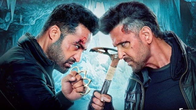 War 2 box office collection day 9: Jr NTR is seen in War 2 alongside Hrithik Roshan.