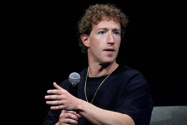 A bipartisan group of lawmakers sent a letter to Meta CEO Mark Zuckerberg asking for his company to commit to protecting children using its widely available AI tools and chatbots that are increasingly popular among teens. (DAVID ZALUBOWSKI/AP FILE)