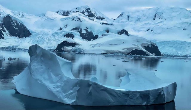 An iceberg in Antarctica, where rapid changes in ice coverage continue to occur (Credit: Unsplash)