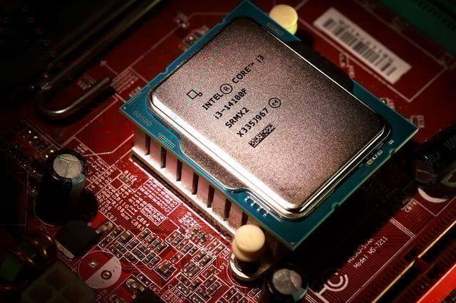 Intel processor is seen in this illustration taken August 19, 2025.