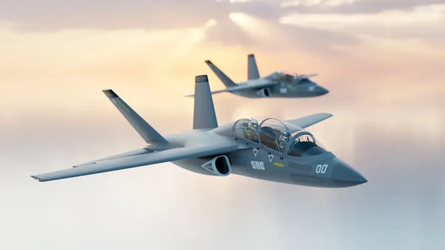 The Freedom trainer jet proposed for the U.S. Navy's UJTS program. (Image credit: SNC)