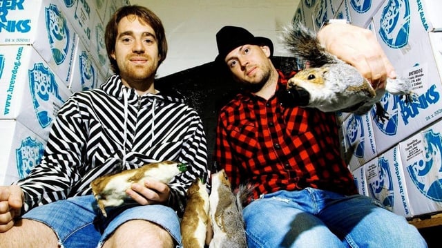Martin Dickie, left, and James Watt at BrewDog in 2010