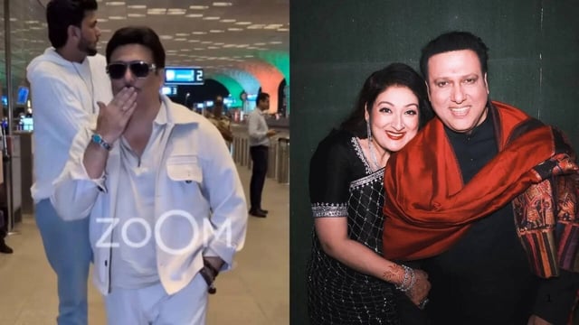 Govinda Blows Kisses, Makes FIRST Appearance Amid Divorce Rumours With Ssunita Ahuja - WATCH