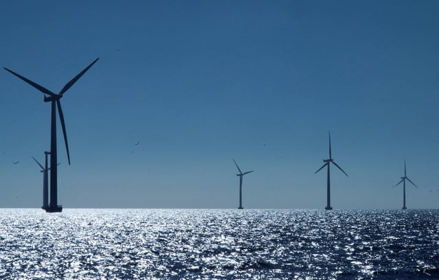 A view of the turbines at Orsted's offshore wind farm near Nysted, Denmark, September 4, 2023. REUTERS/Tom Little/File Photo
