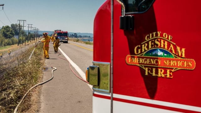 Portland Fire and Rescue noted that they were assisting Gresham Fire along with Clackamas Fire to fight the blaze near near 190th and San Rafael.