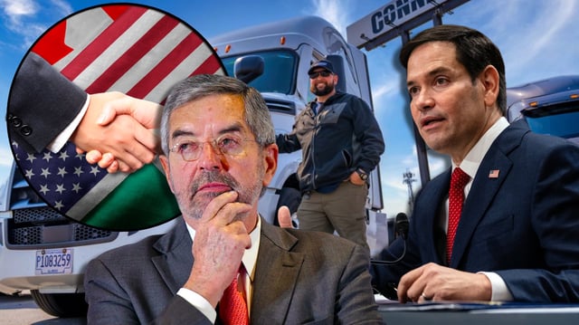 Marco Rubio anunció la suspensión de visas de trabajo para conductores extranjeros de camiones. FOTO: Especial