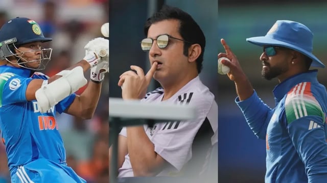 Gautam Gambhir, Shreyas Iyer and Yashasvi Jaiswal | Image: Associated Press