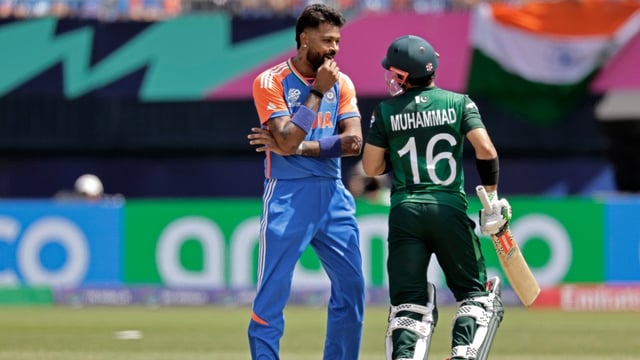 Hardik Pandya, Mohammad Rizwan India vs Pakistan (PTI Photo)