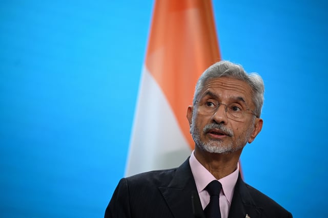 Indian Foreign Minister Subrahmanyam Jaishankar speaks to the media in Berlin, Germany, May 23, 2025. REUTERS/Annegret Hilse/ File Photo