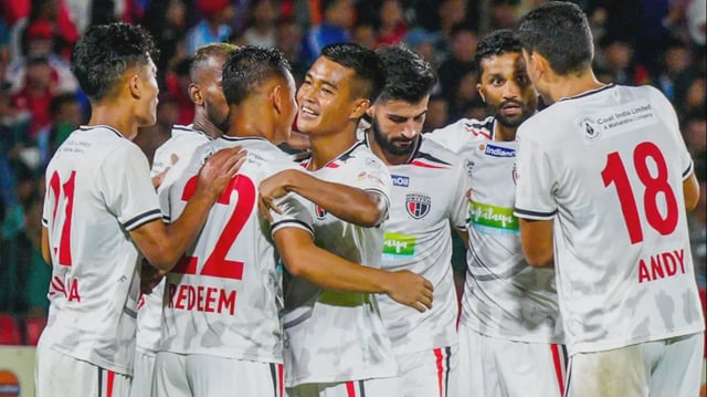 NorthEast United FC beat Shillong Lajong FC 1-0 in the Durand Cup 2025 semi-final. | Image: Durand Cup
