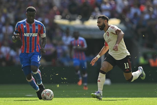Crystal Palace star Marc Guehi (L) says living with his parents and sisters is the perfect balance to his high pressure career