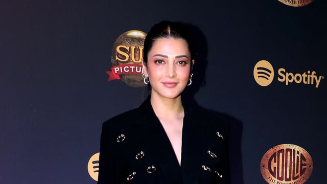 Shruti Haasan earned praise for her performance in Coolie. (ANI Photo)