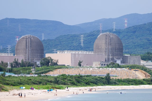 Maanshan Nuclear Power Plant stands, ahead of a referendum on whether to restart the closed facility, in Pingtung, Taiwan August 20, 2025. REUTERS/Ann Wang/File Photo