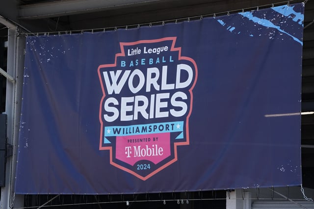 A general view of signage before the Little League World Series Championship Game between the Asia-Pacific Region team from Taoyuan Ciy, Chinese Taipei and the Southeast Region team from Lake Mary, Florida at Howard J. Lamade Stadium on August 25, 2024 in South Williamsport, Pennsylvania.