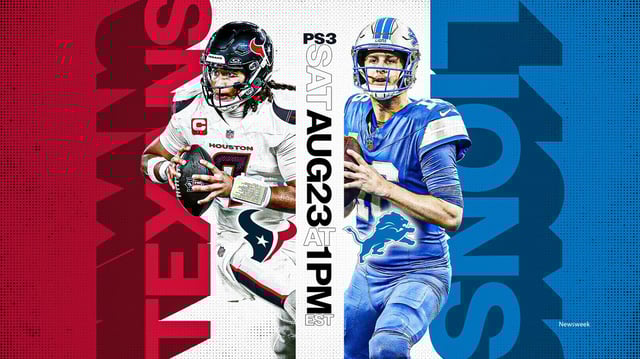 Texans vs Lions - NFL Preseason Week 3