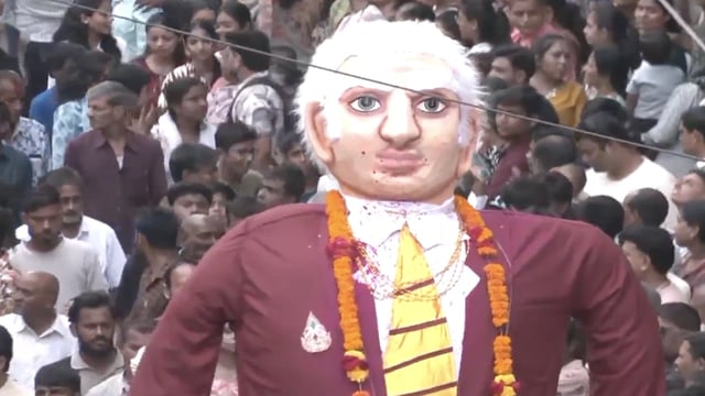 donald trump's effigy 