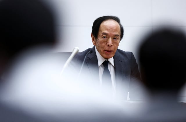 Bank of Japan Governor Kazuo Ueda attends a press conference after its policy meeting in Tokyo, Japan July 31, 2025. REUTERS/Issei Kato/File photo