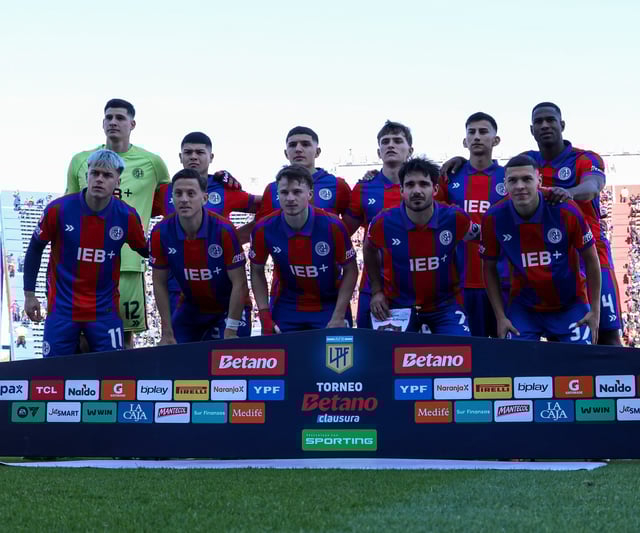 La formación de San Lorenzo ante Instituto. (Prensa San Lorenzo).