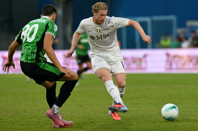 Kevin De Bruyne opened his account for Napoli on his Serie A debut