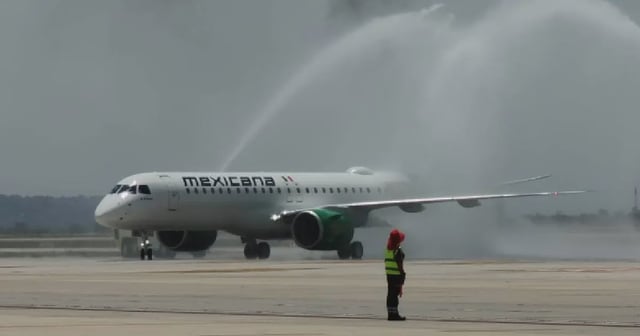 Llega el tercer avión de Mexicana de Aviación para consolidar relanzamiento