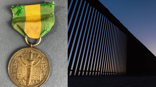 El Departamento de Defensa de Estados Unidos anunció la entrega de la Medalla de Defensa Fronteriza Mexicana (MBDM, por sus siglas en inglés) a los militares que participen en operaciones de apoyo a la Oficina de Aduanas y Protección Fronteriza (CBP) en la zona limítrofe con México. Foto: Especial.