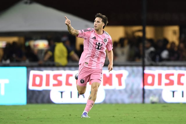 Baltasar Rodríguez, ex volante ofensivo de Racing, entró en el segundo tiempo y consiguió con un golazo el empate para Inter Miami contra DC United, por la Major League Soccer.