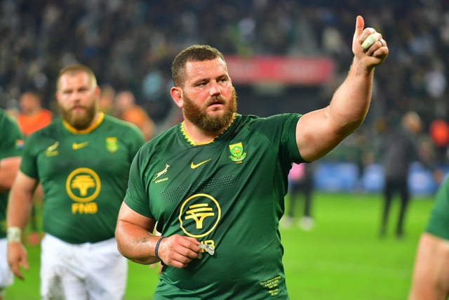 CAPE TOWN, SOUTH AFRICA - AUGUST 23: Wilco Louw of South Africa during the Castle Lager Rugby Championship match between South Africa and Australia at DHL Stadium on August 23, 2025 in Cape Town, South Africa. (Photo by Grant Pitcher/Gallo Images)