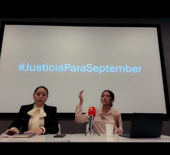 Secretaría de las Mujeres respalda caso de September Vélez y refuerza protección a víctimas FOTO: Instagram